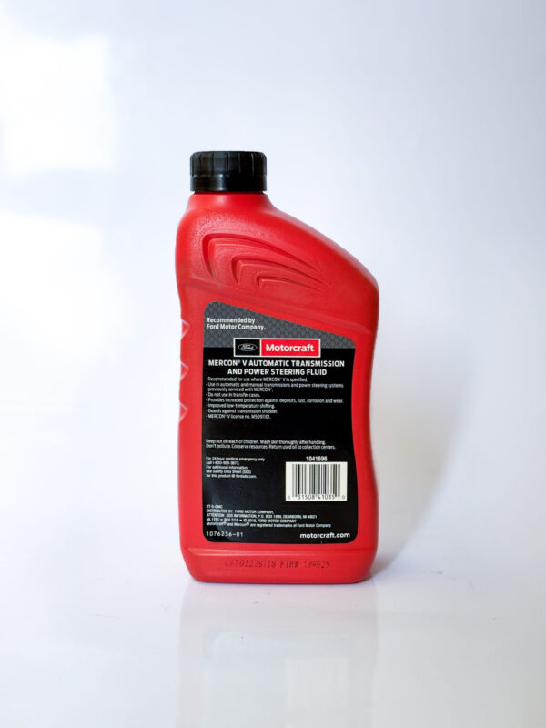 Motorcraft MERCON V Automatic Transmission and Power Steering Fluid-1076237-01 - Image 2